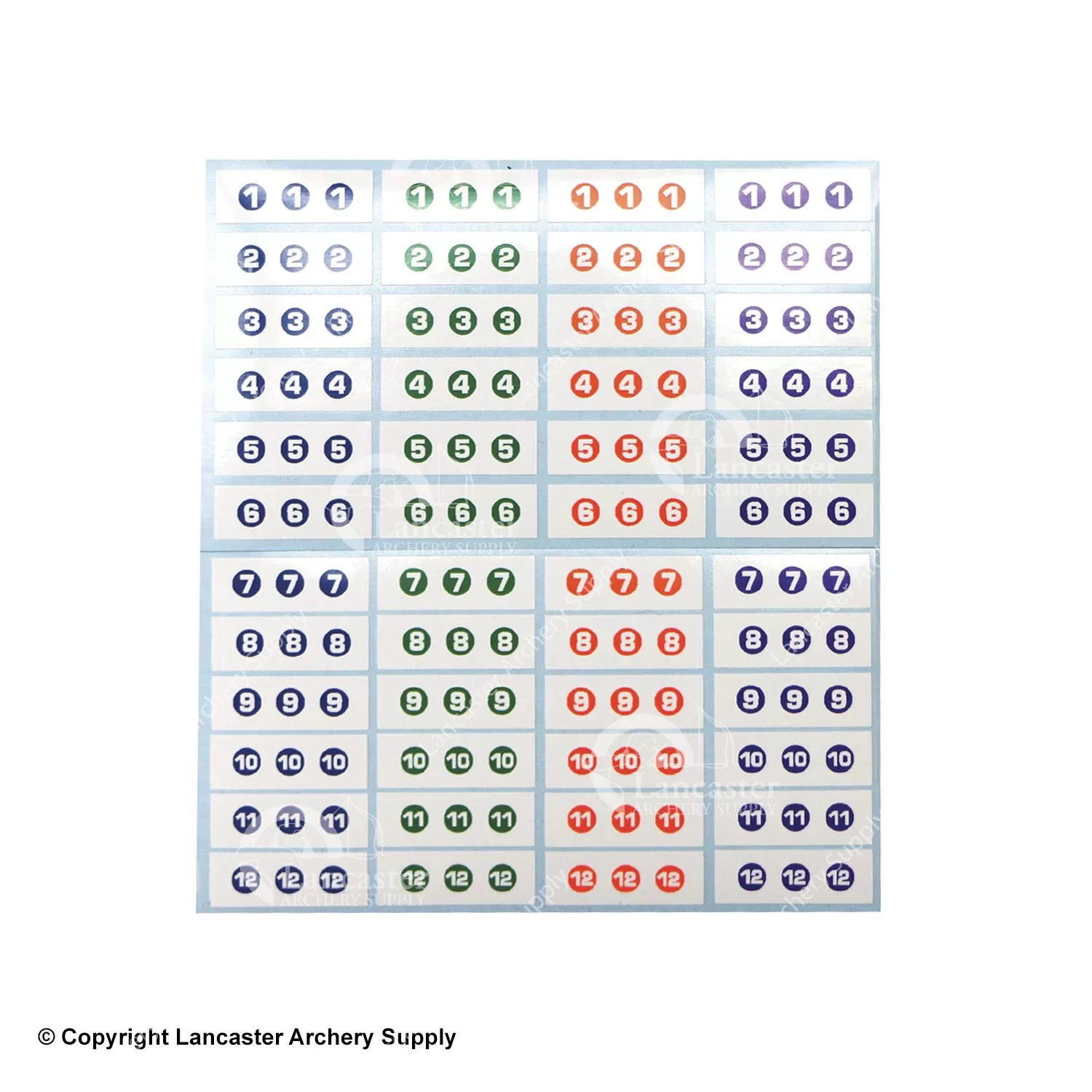 Bohning Wrap Around Arrow Number Decals