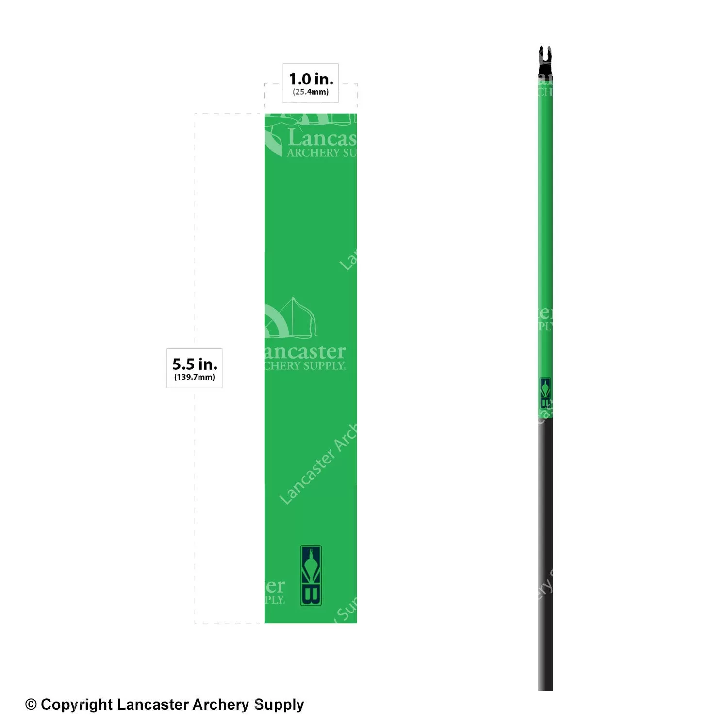 Bohning Solid Color Arrow Wraps 5.5" (Small 17/64) - Image 3
