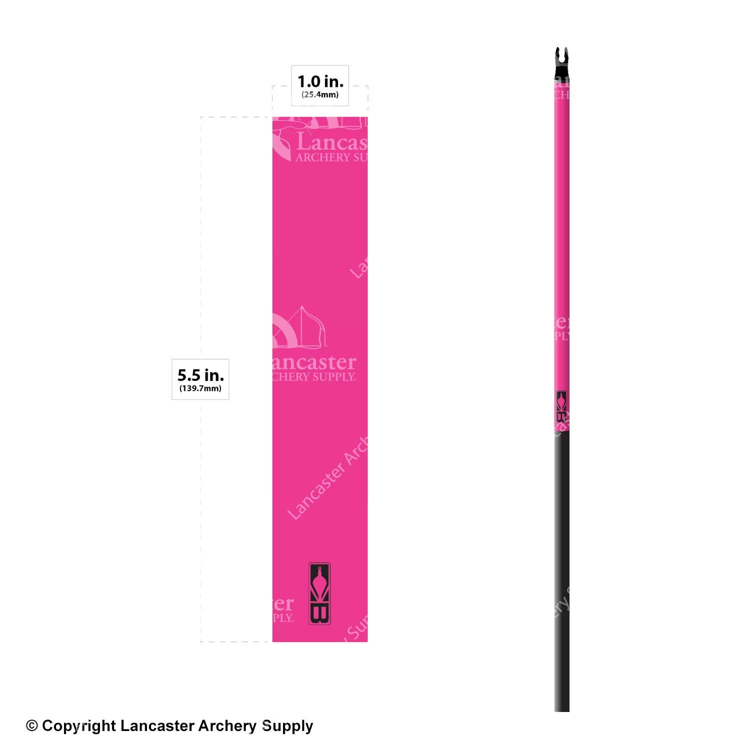 Bohning Solid Color Arrow Wraps 5.5" (Small 17/64) - Image 2