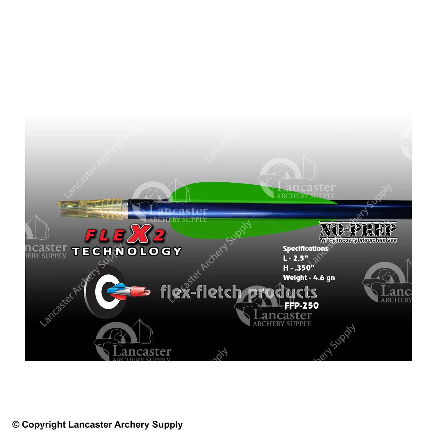 Flex-Fletch FFP-250 FLEX2 Vanes