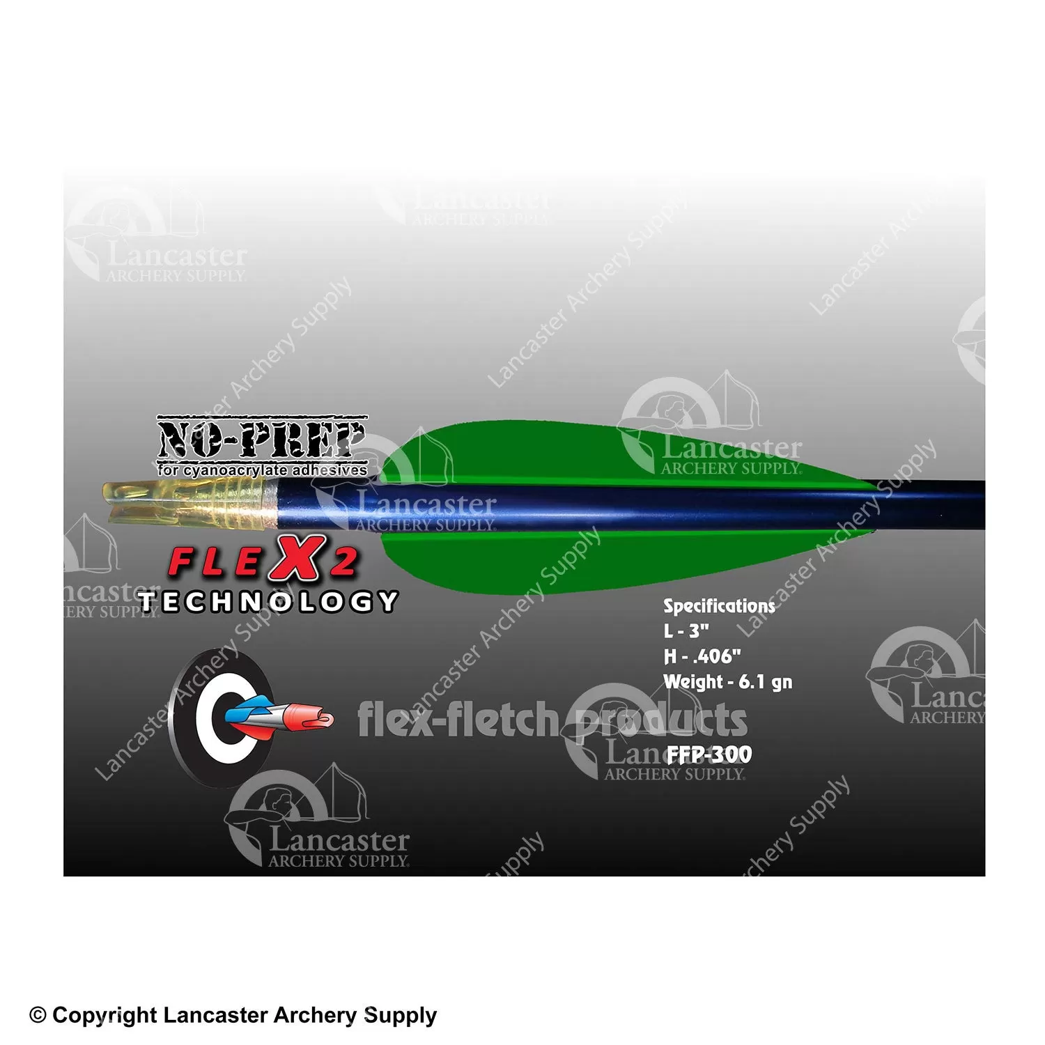 Flex-Fletch FFP-300 FLEX2 Vanes
