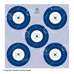 Maple Leaf Reduced NFAA Five Spot 40cm Target Face