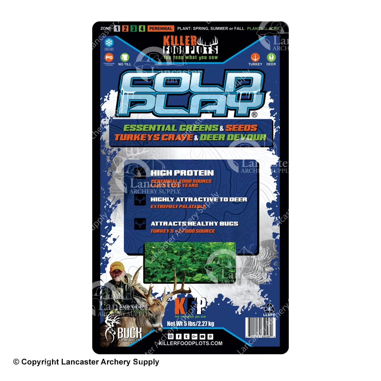 Killer Food Plots Cold Play High Protein Perennial Seed 5lb - Image 2