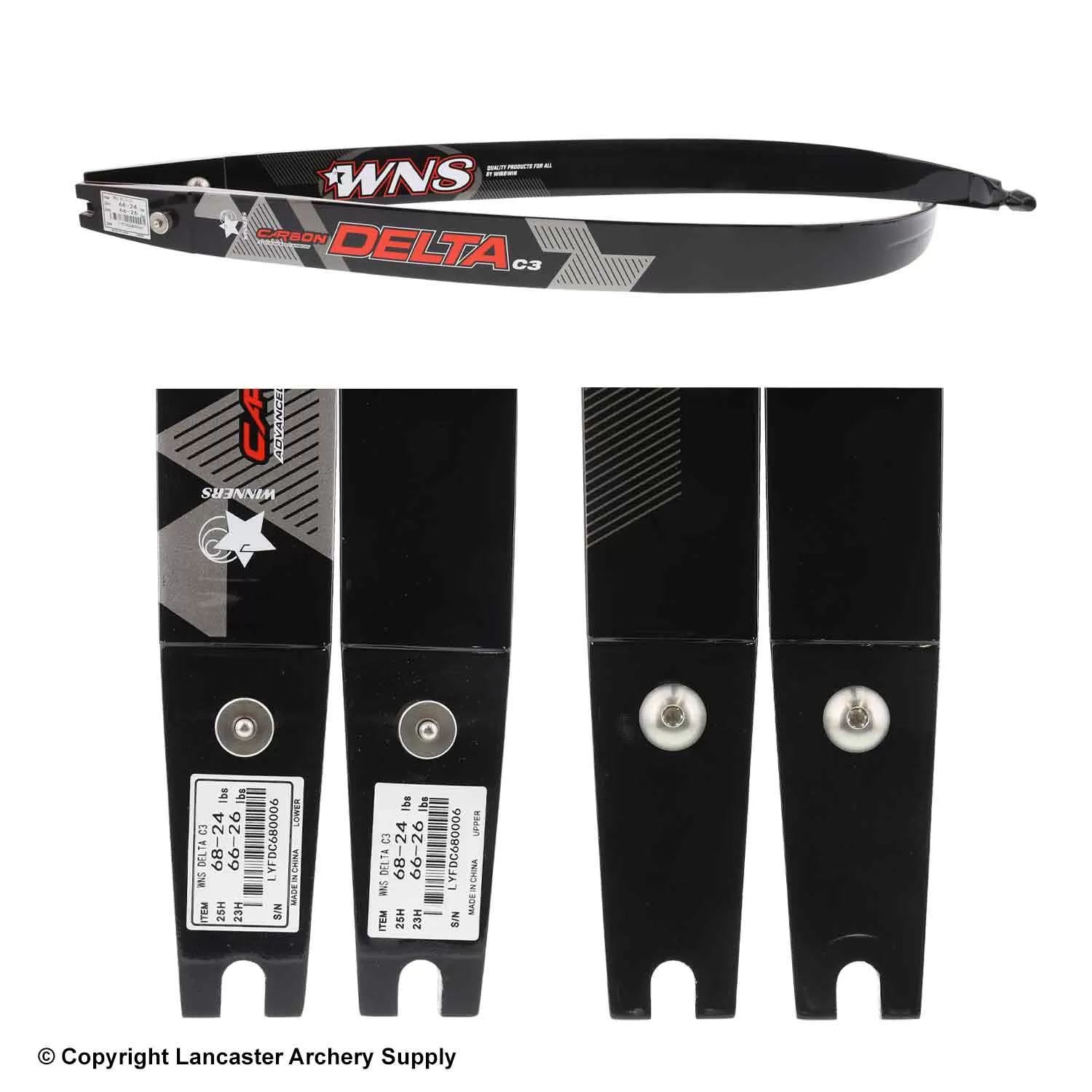 Win Win WNS Delta C3 Carbon/Wood ILF Recurve Limb (Open Box X1030223) - Image 2
