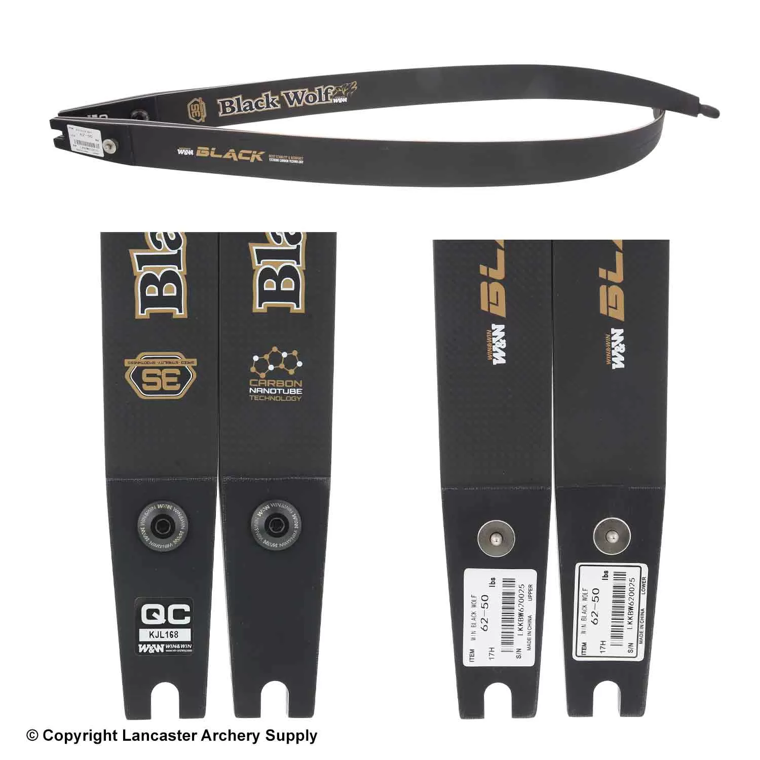 Win & Win Black Wolf Limbs 62" (X10301002) - Image 2