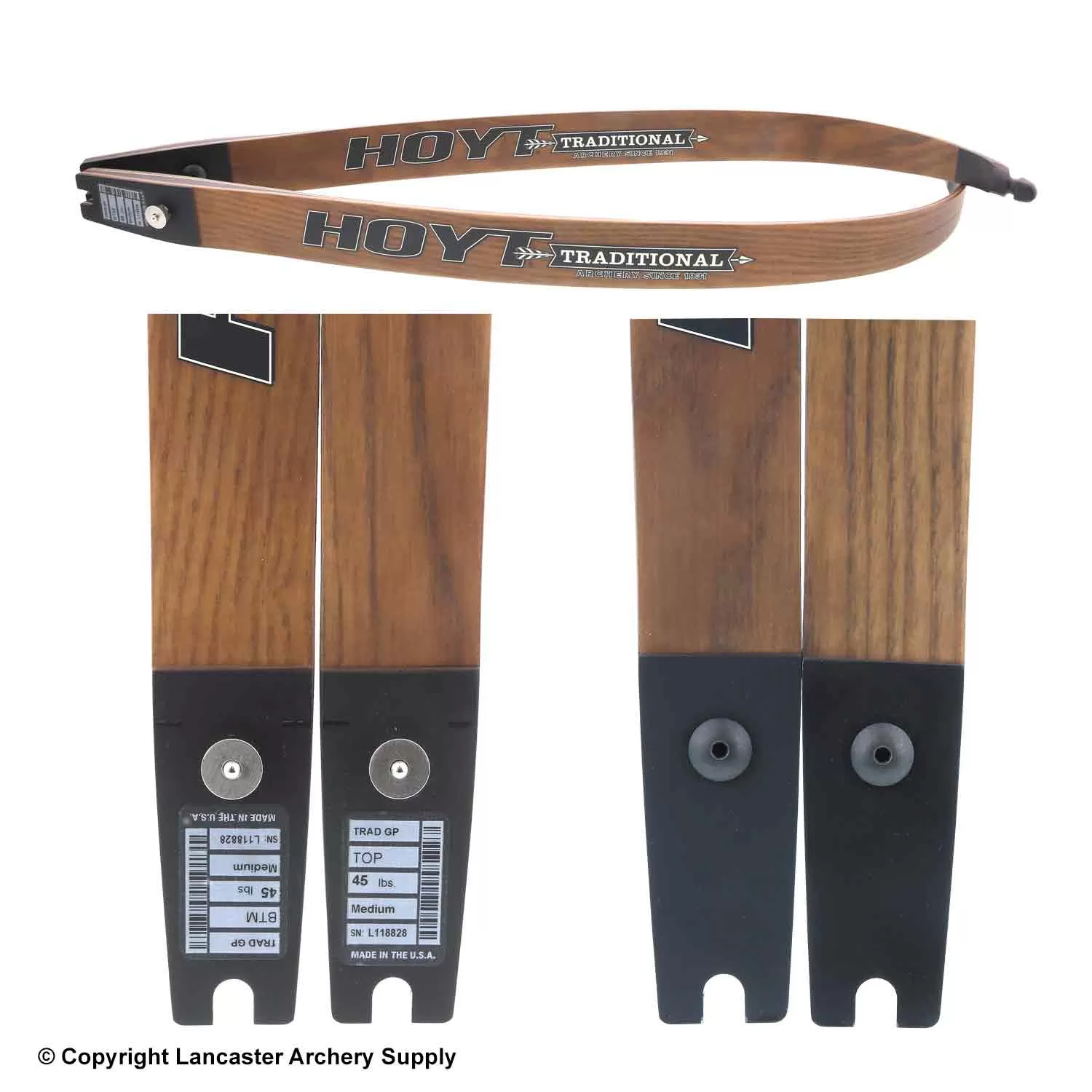 Hoyt Satori Traditional Recurve Limbs (Open Box X1031018) - Image 2