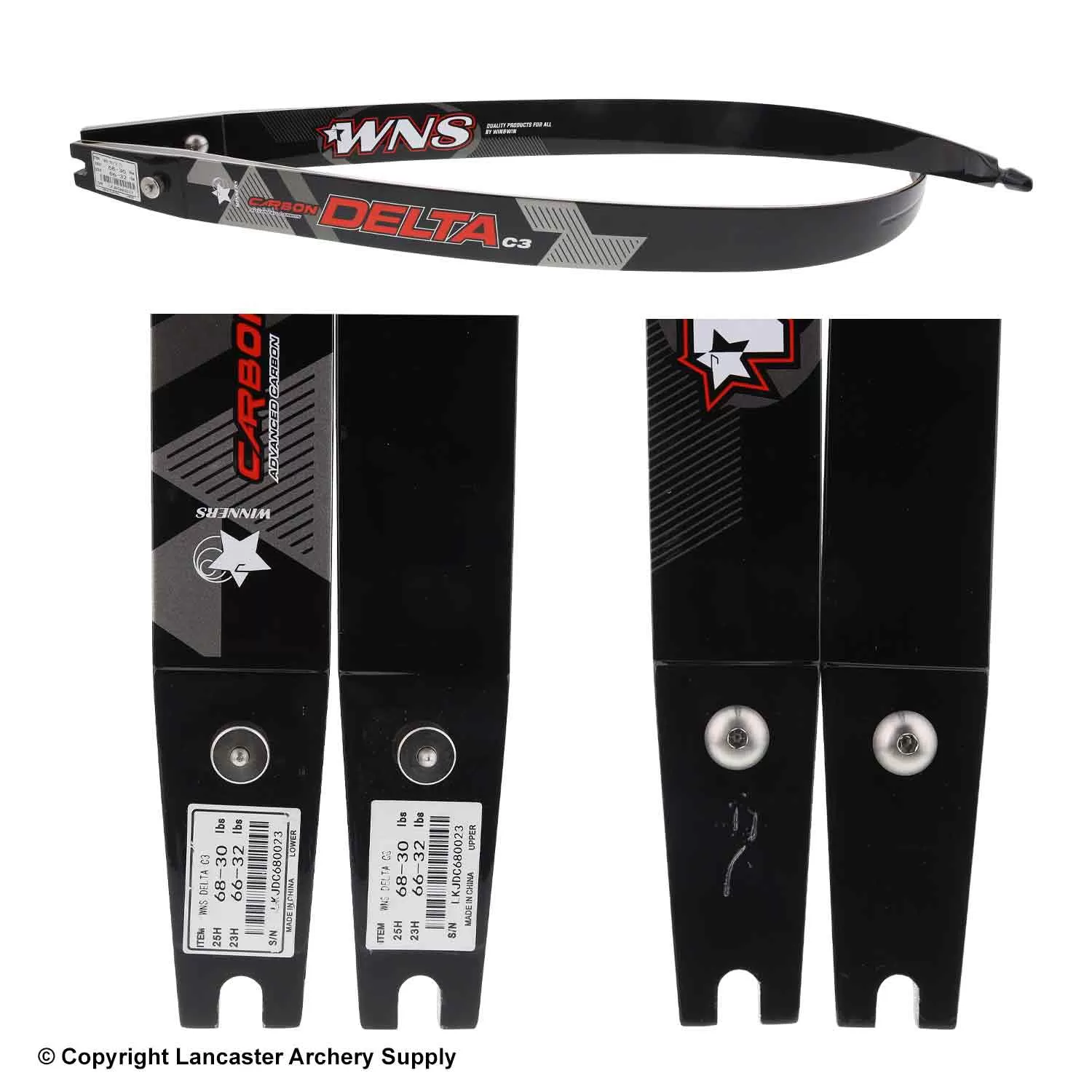 WNS Delta C3 Recurve Limbs (Open Box X1031248) - Image 2