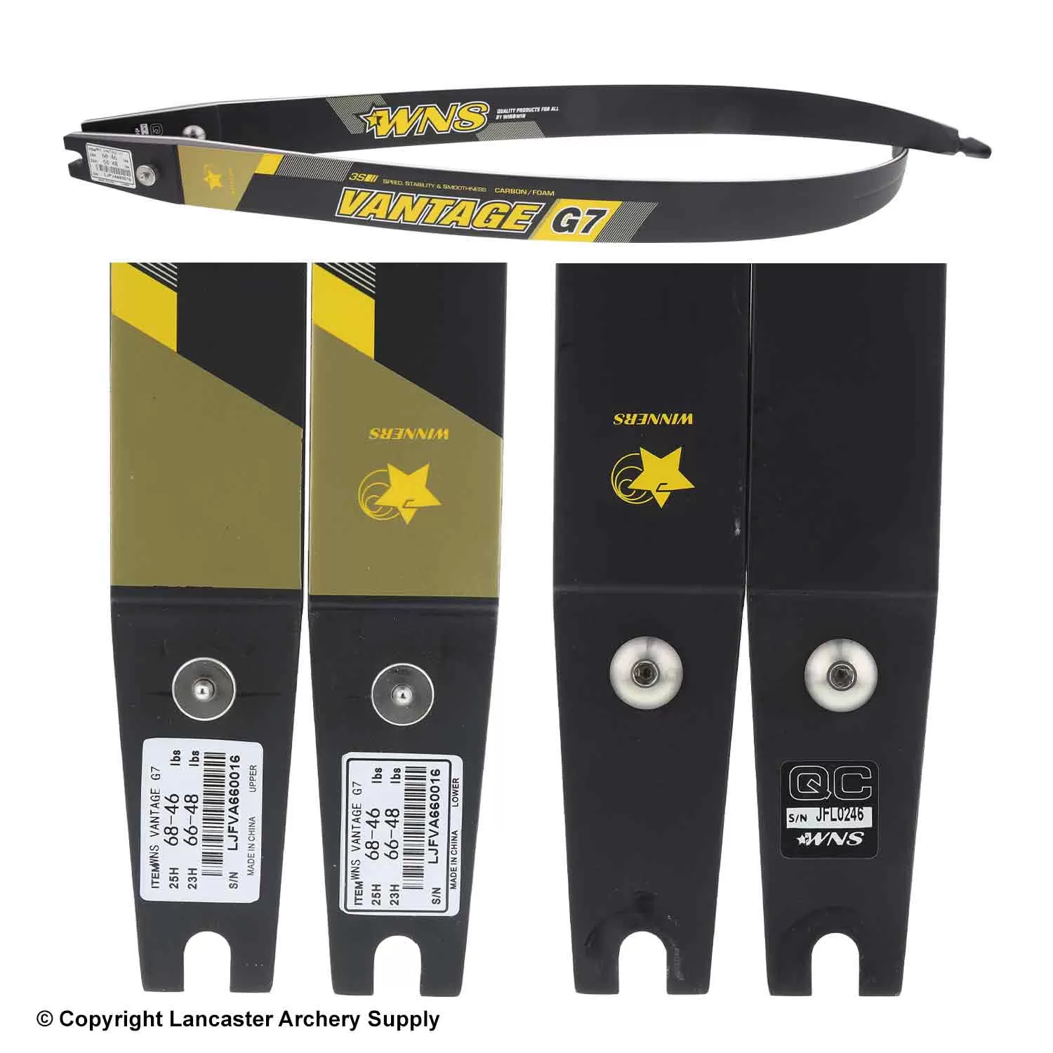 WNS Vantage G7 Recurve Limbs (Open Box X1031265) - Image 2