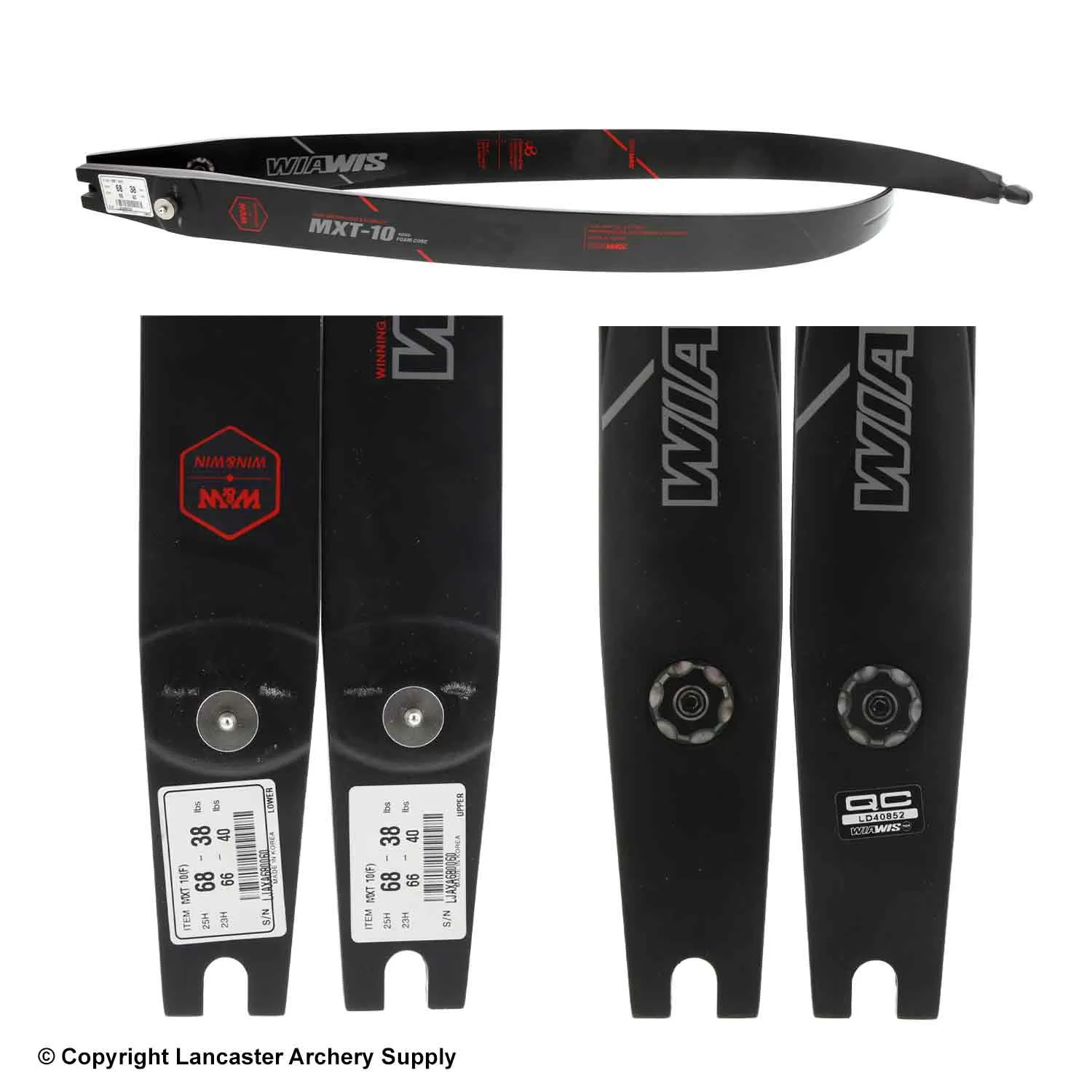 Win & Win MXT-10 ILF Recurve LImbs (Open Box X1031401) - Image 2