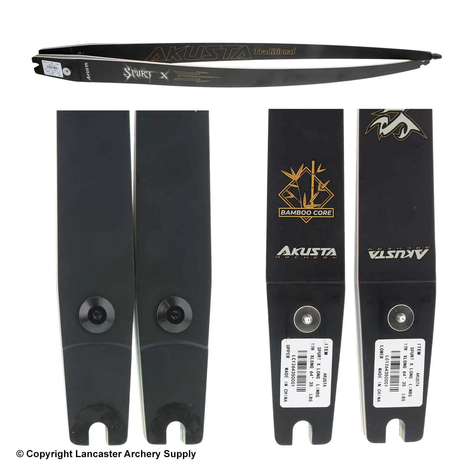 Akusta Spurt X ILF Longbow Bamboo/Glass Limbs (Open Box X1032002) - Image 2
