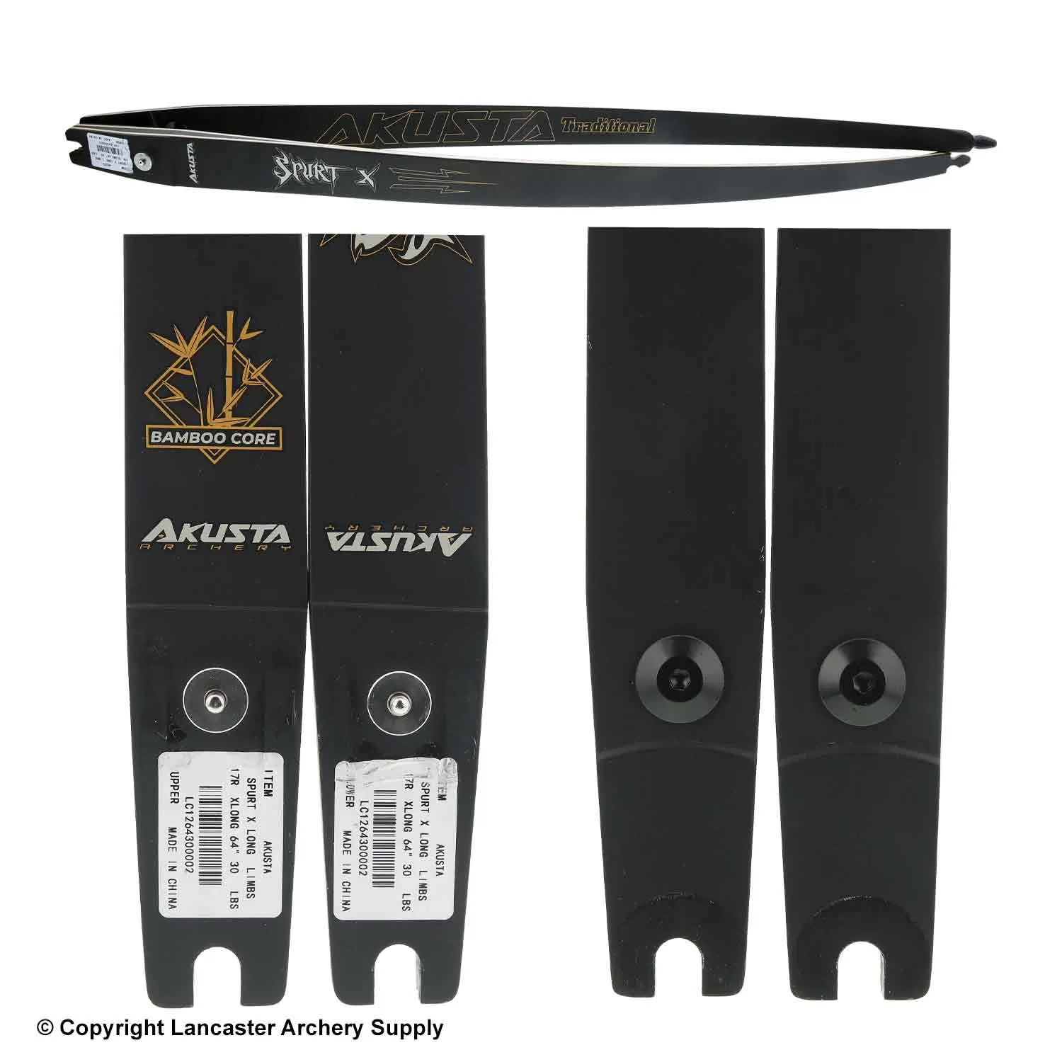 Akusta Spurt X ILF Longbow Bamboo/Glass Limbs (Open Box X1032079) - Image 2