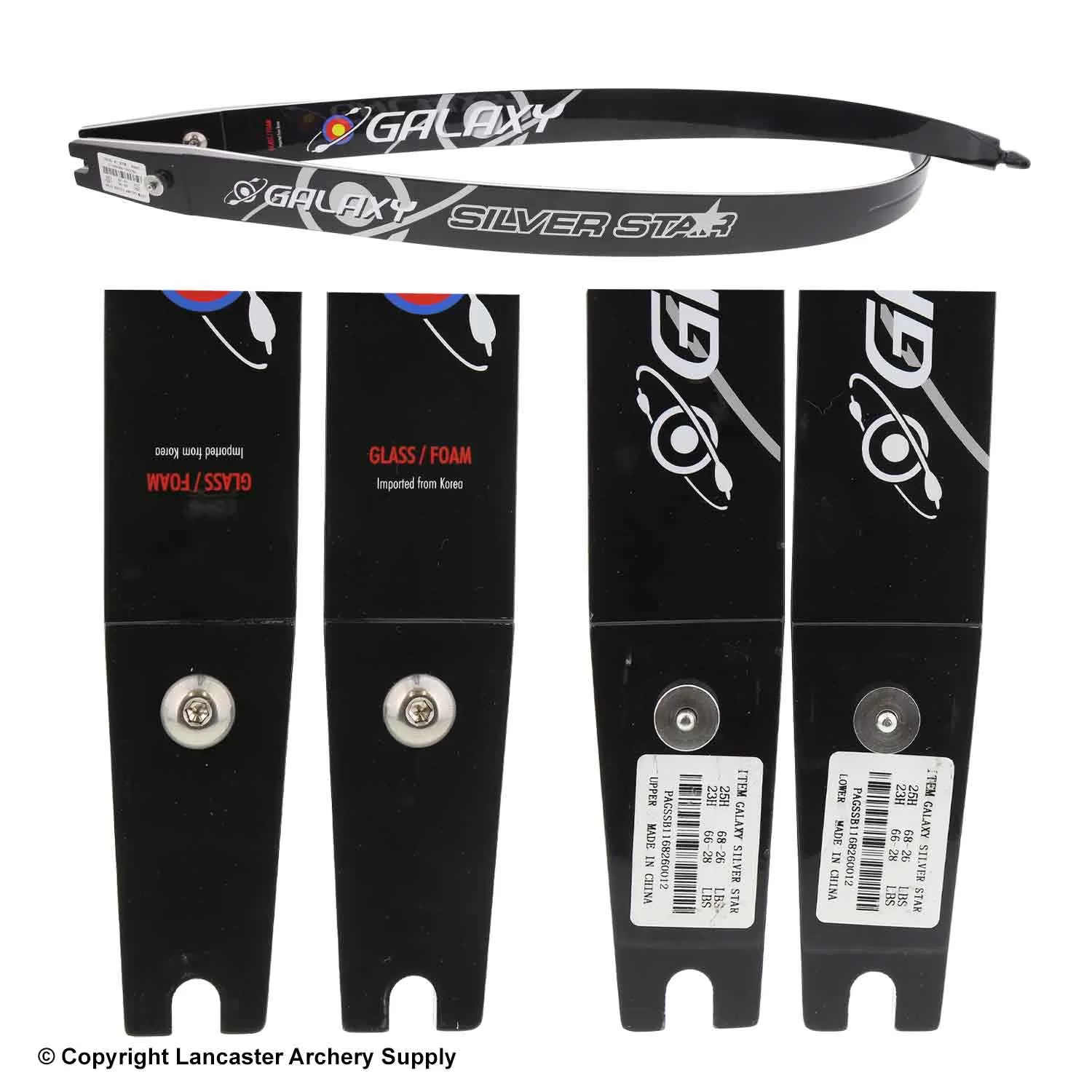 Galaxy Silver Star Recurve Limbs (Open Box X1032294) - Image 2
