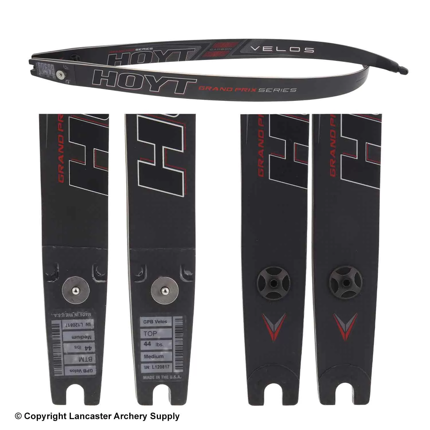 Hoyt Grand Prix Carbon Velos ILF Recurve Limbs (Open Box X1032300) - Image 2