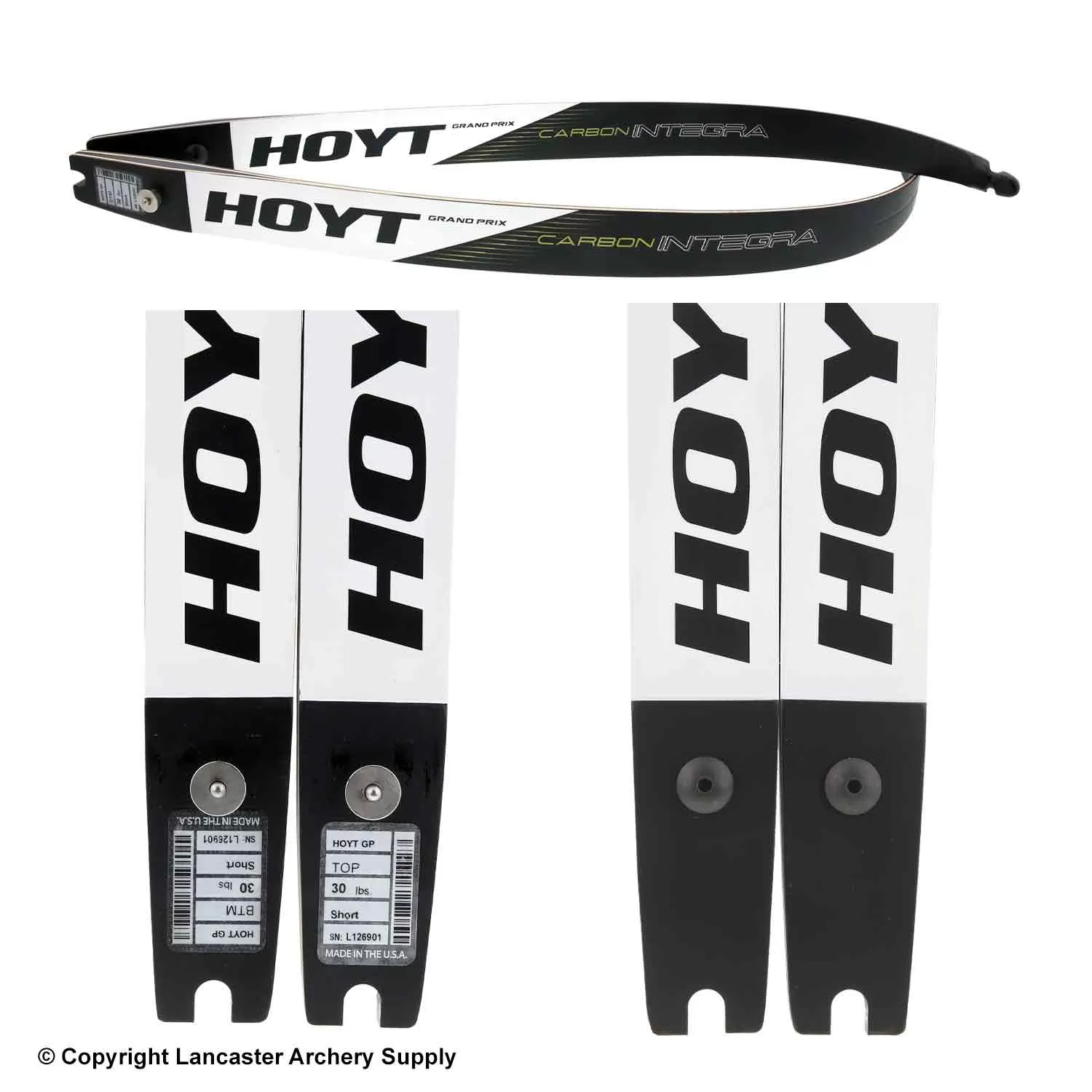 Hoyt Grand Prix Carbon Integra Recurve Limbs (Open Box X1032429) - Image 2