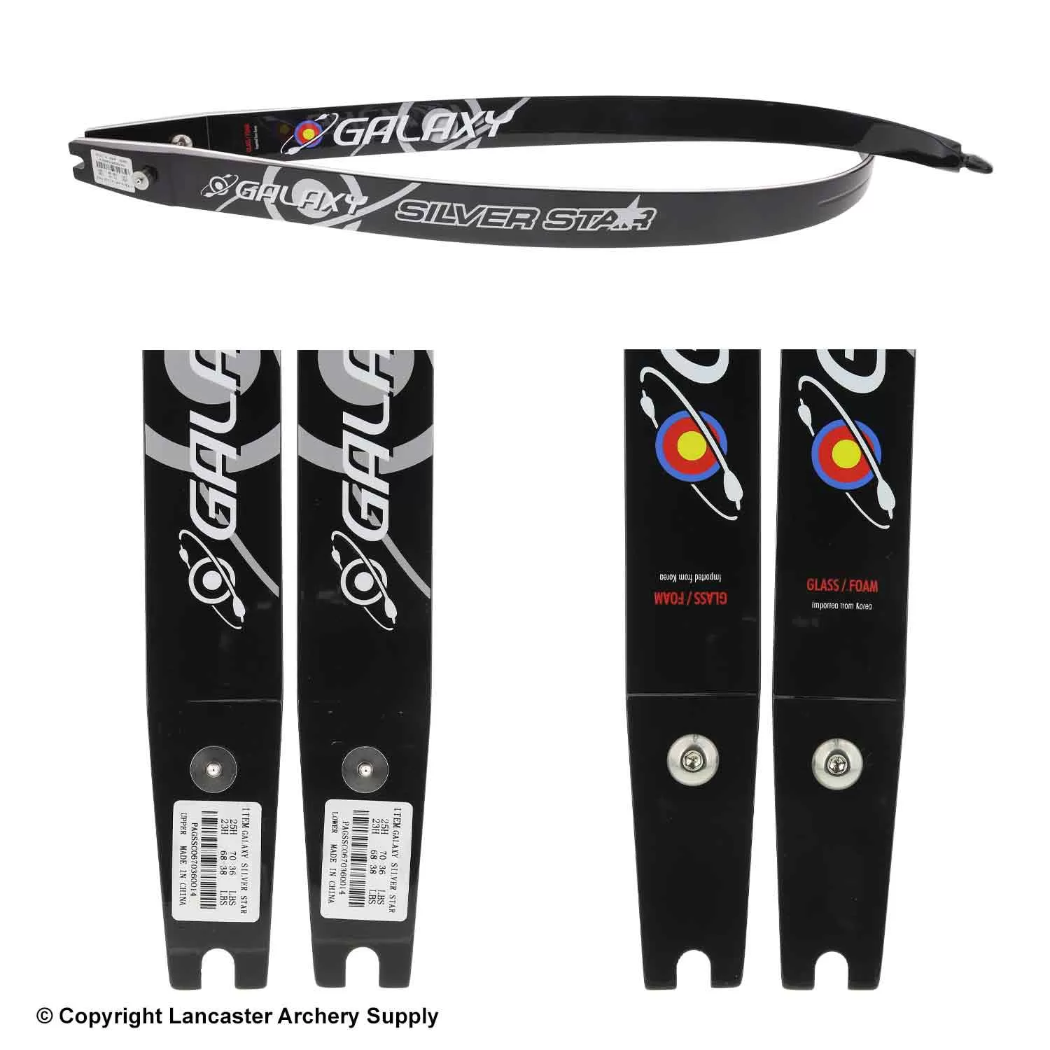 Galaxy Silver Star Recurve Limbs (Open Box X1032450) - Image 2