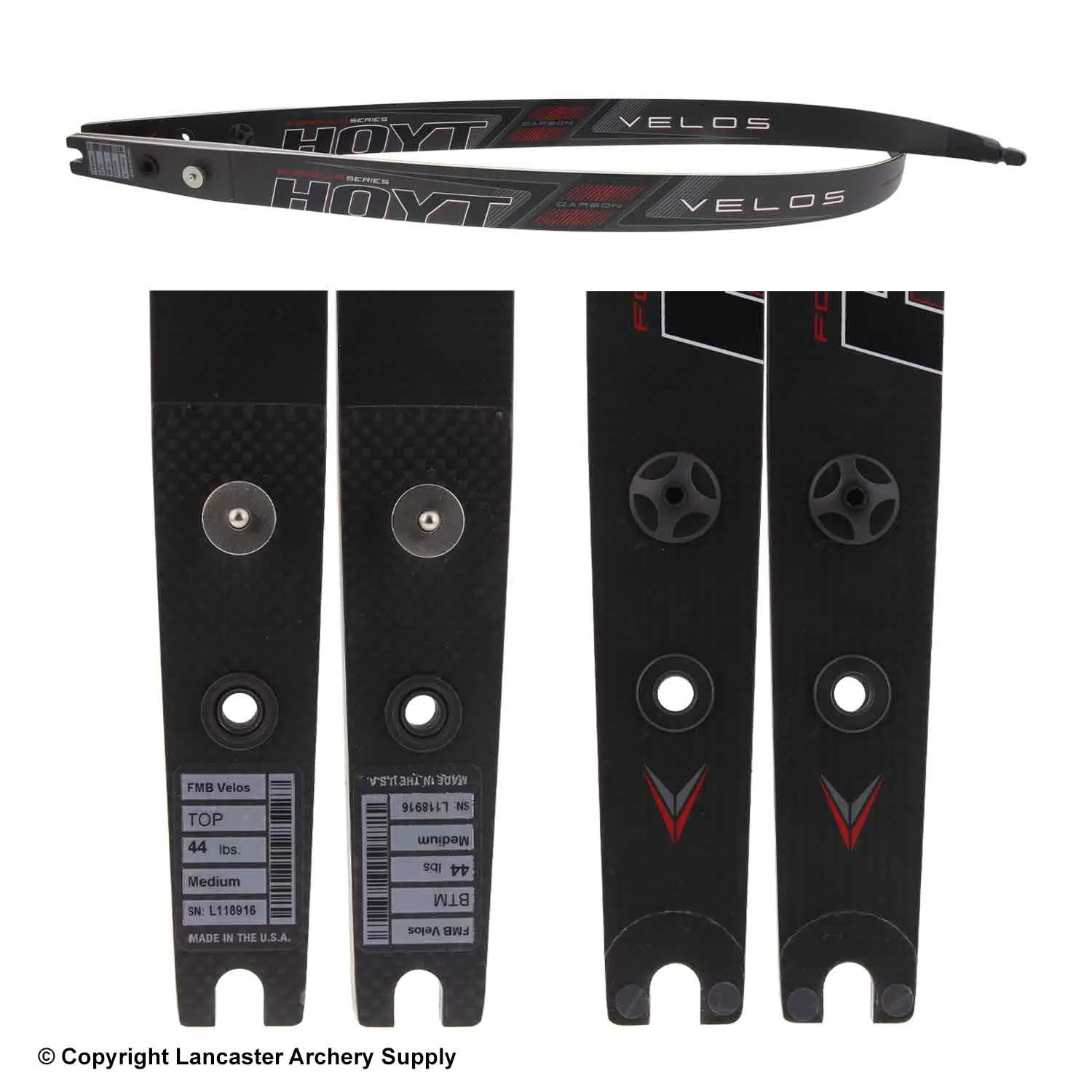 Hoyt Formula Carbon Velos Recurve Limbs (Open Box X1032910) - Image 2