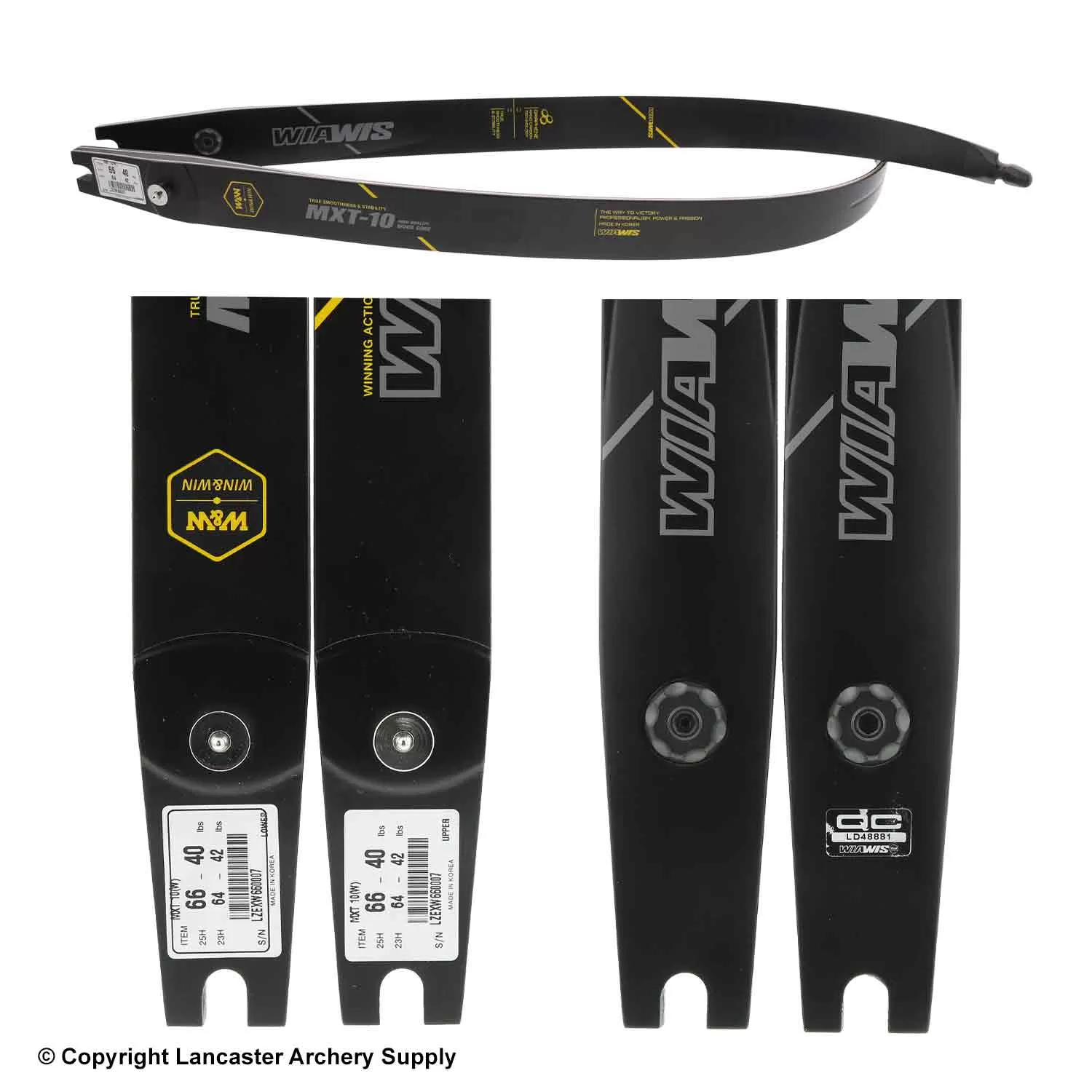 Win & Win MXT-10 ILF Recurve LImbs (Open Box X1033709) - Image 2